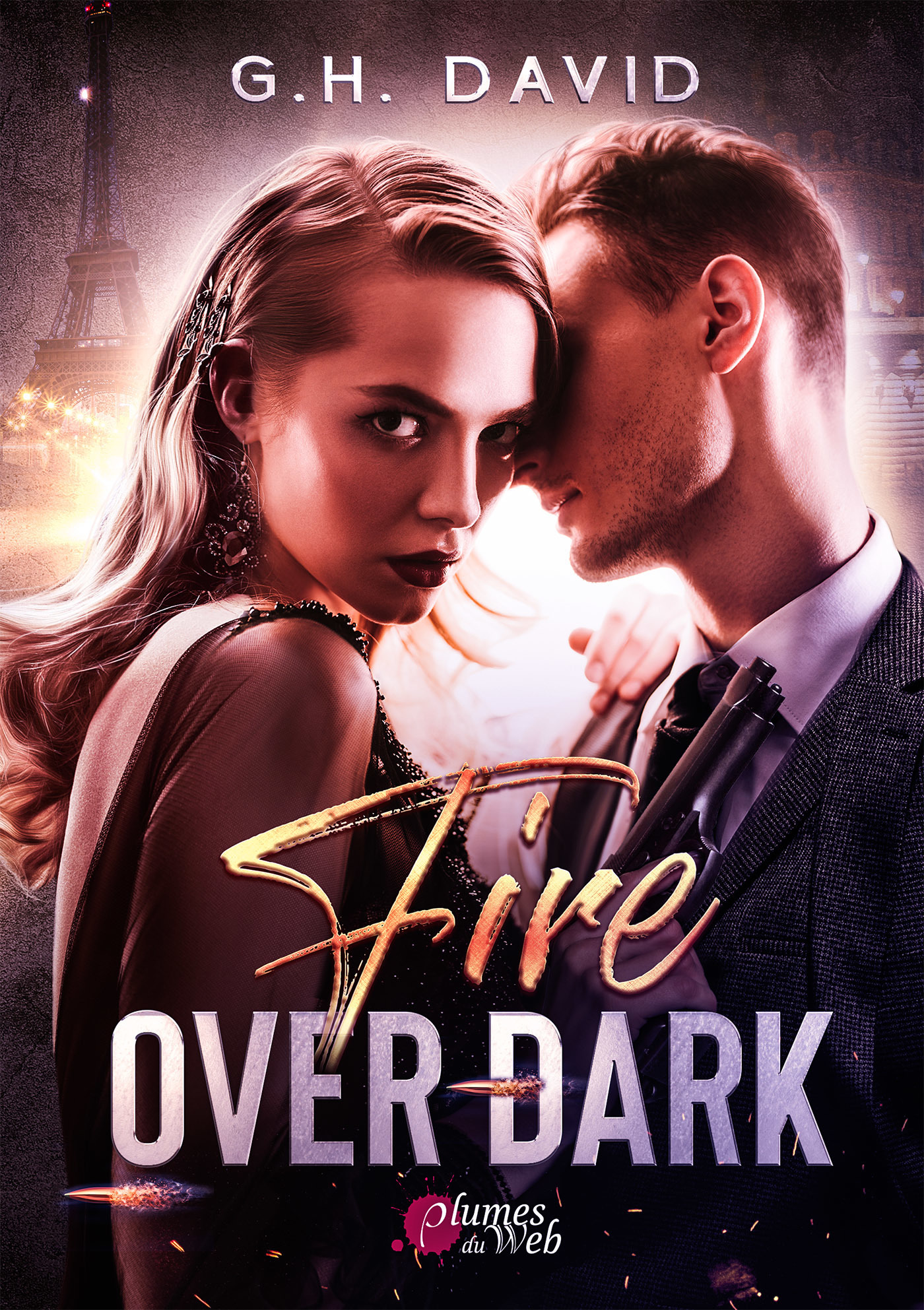 ebook cover of Fire over Dark, by G.H. David