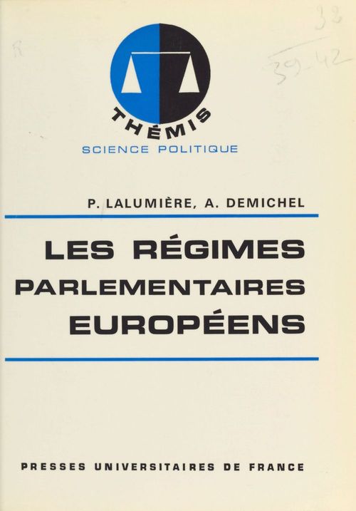 ebook cover of Les régimes parlementaires européens, by
