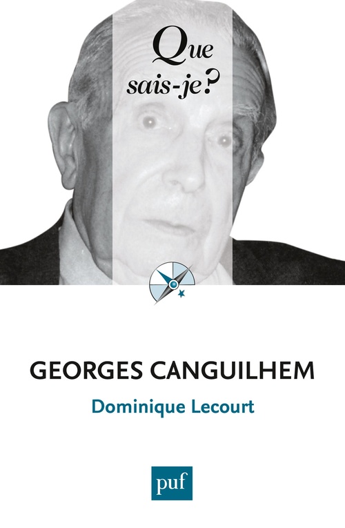 ebook cover of Georges Canguilhem, by Dominique Lecourt