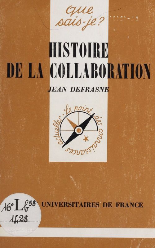 ebook cover of Histoire de la collaboration, by Jean Defrasne