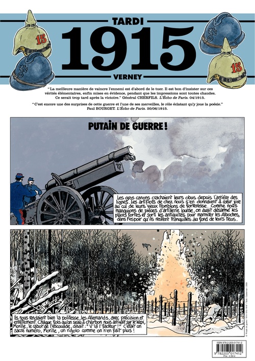 ebook cover of Journal de guerre - 1915, by Tardi