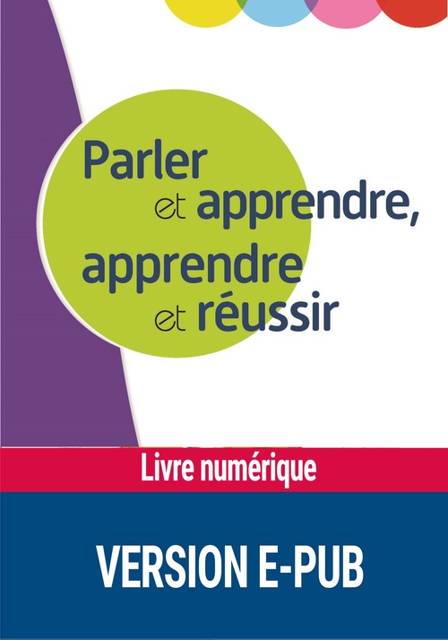 Couverture ebook de Parler et apprendre, apprendre et réussir, de FNAME