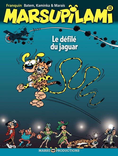 ebook cover of Marsupilami - tome 13 - Le défilé du jaguar, by Batem, André Franquin, Jérémie Kaminka, Marais
