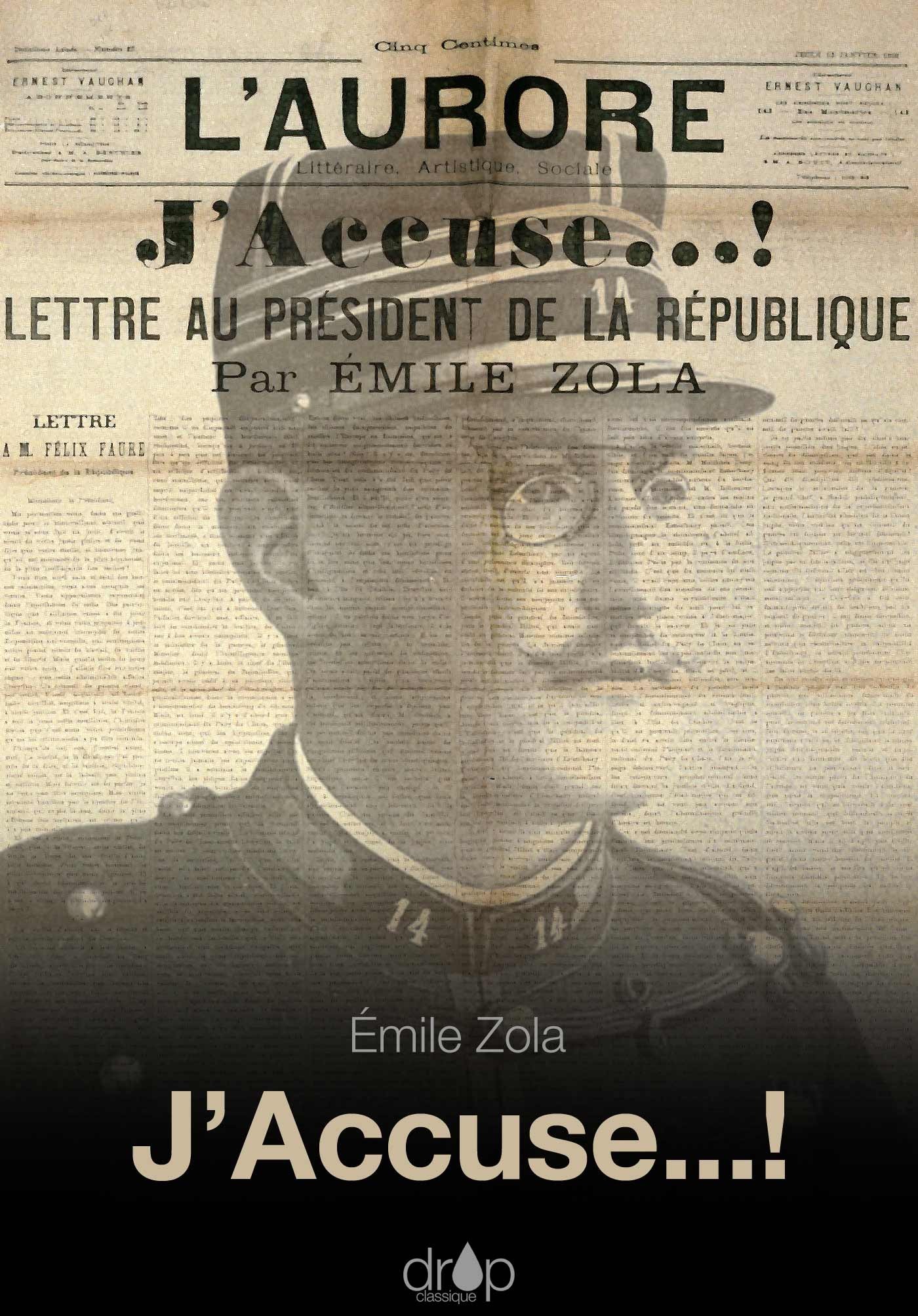 Couverture ebook de J'accuse...!, de Emile Zola