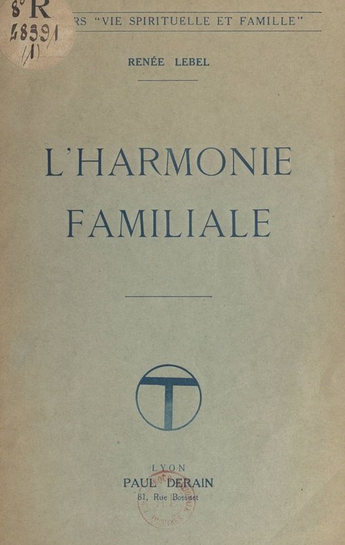 ebook cover of L'harmonie familiale, by Renee Lebel
