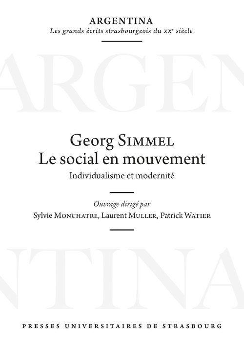 ebook cover of Georg Simmel : le social en mouvement, by