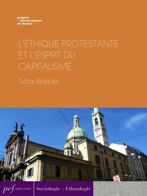 Couverture ebook de L'éthique protestante et l'esprit du capitalisme, de Max Weber