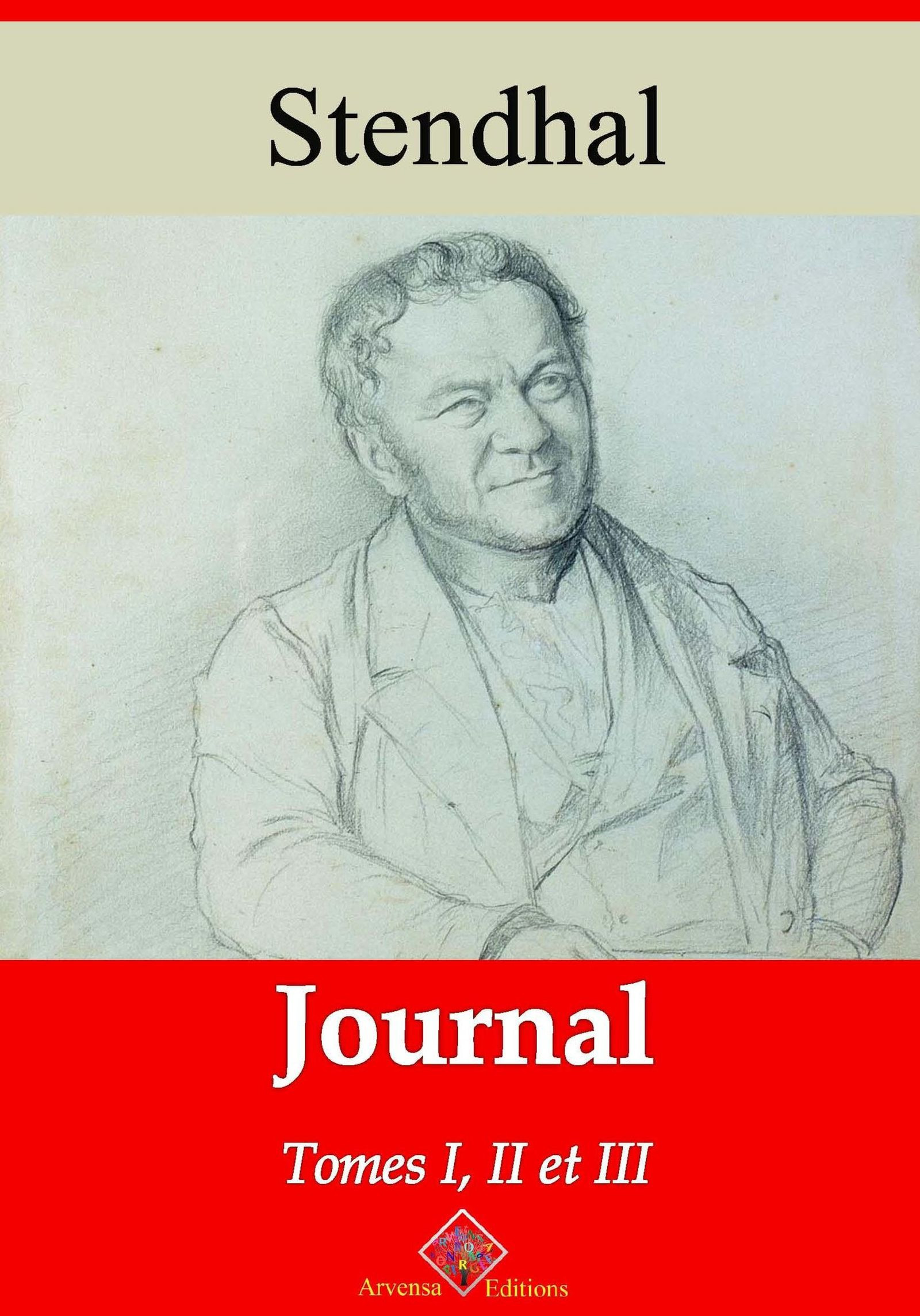 Couverture ebook de Journal tome I, II et III - suivi d'annexes, de Stendhal
