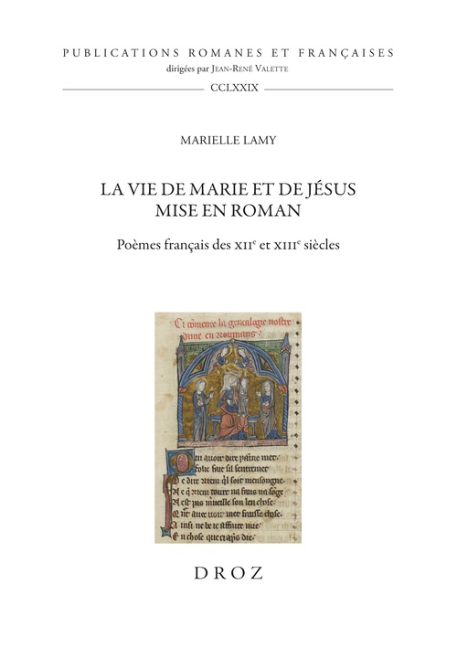 Couverture ebook de La vie de Marie et de Jésus mise en roman, de Marielle Lamy