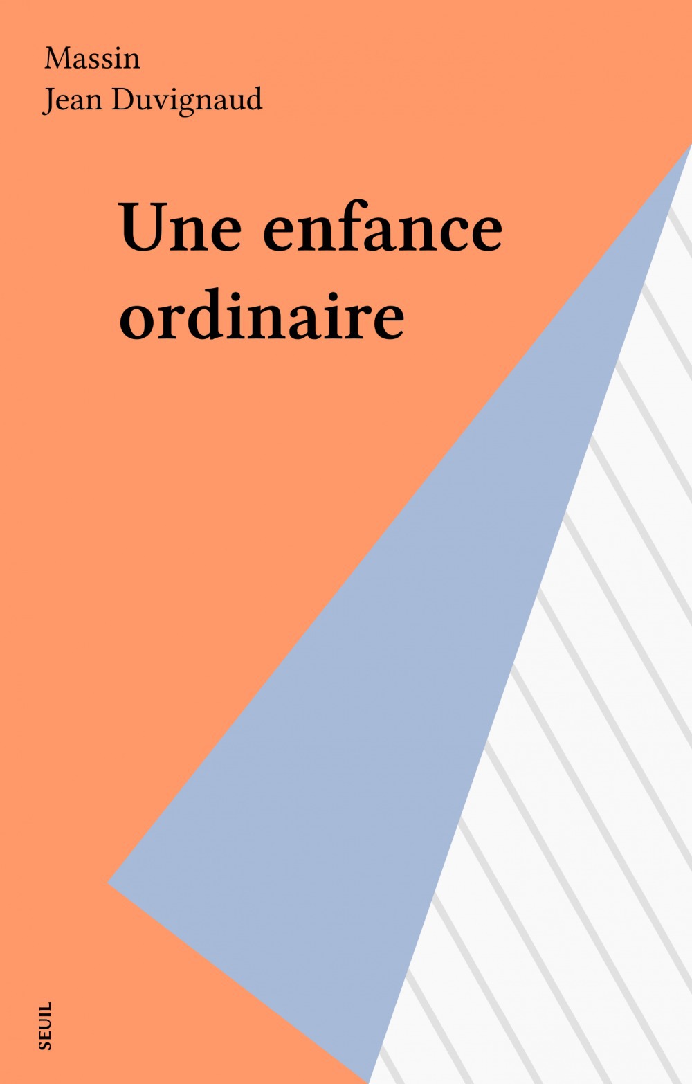 ebook cover of Une enfance ordinaire, by Massin