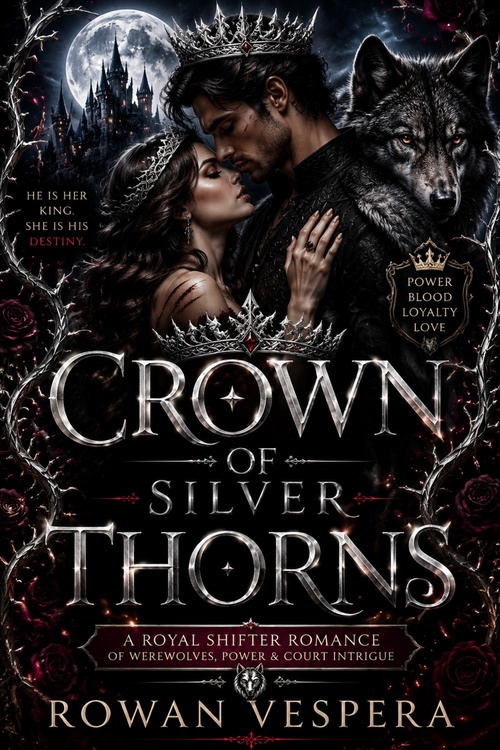 ebook cover of CROWN OF SILVER THORNS, by Rowan Vespera