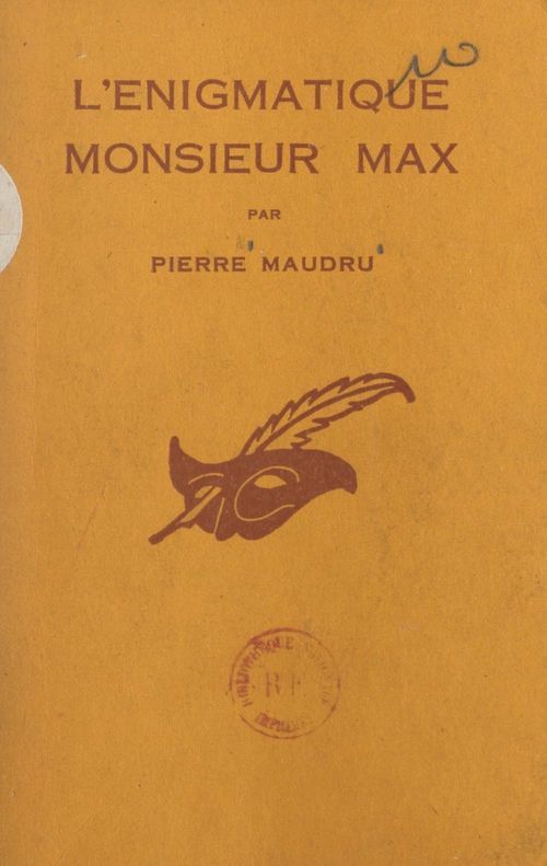 ebook cover of L'énigmatique Monsieur Max, by Pierre Maudru