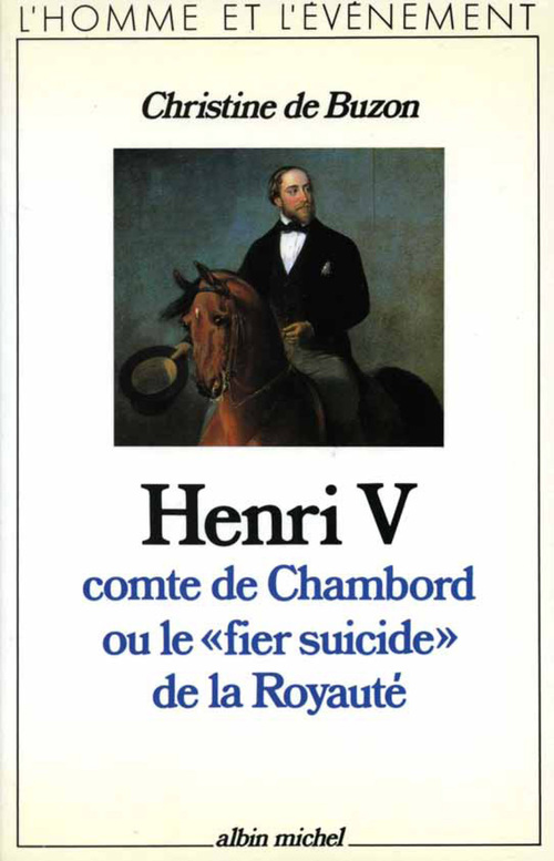 ebook cover of Henri V, comte de Chambord, by Christine de Buzon
