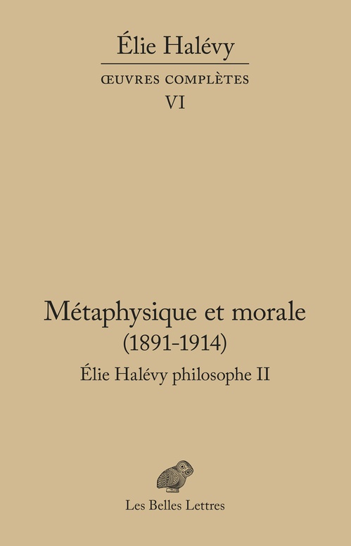 ebook cover of Métaphysique et morale (1891-1914), by Élie Halévy
