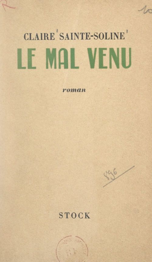 ebook cover of Le mal venu, by Claire Sainte-Soline