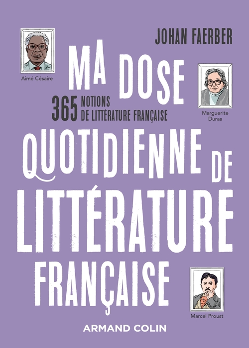 ebook cover of Ma dose quotidienne de littérature française, by Johan Faerber