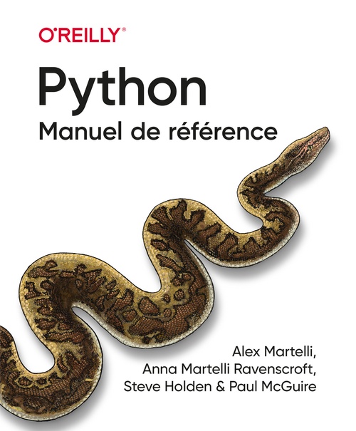 ebook cover of Python - Manuel de référence, by Paul McGuire, Alex Martelli, Anna Martelli Ravenscroft, Steve Holden