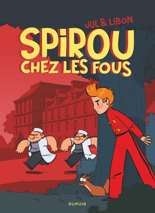 Couverture ebook de Spirou chez les fous, de Jul, Libon