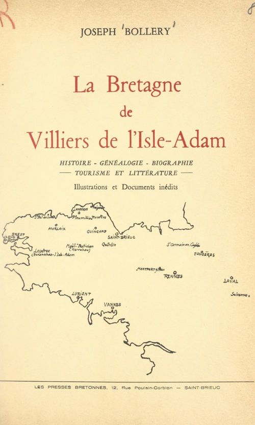 ebook cover of La Bretagne de Villiers de l'Isle-Adam, by Joseph Bollery