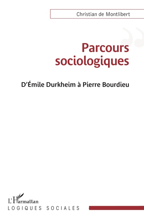 Couverture ebook de Parcours sociologiques, de Christian  de Montlibert