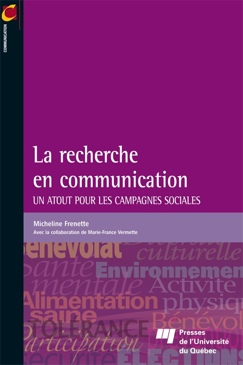 ebook cover of La recherche en communication, by Micheline Frenette