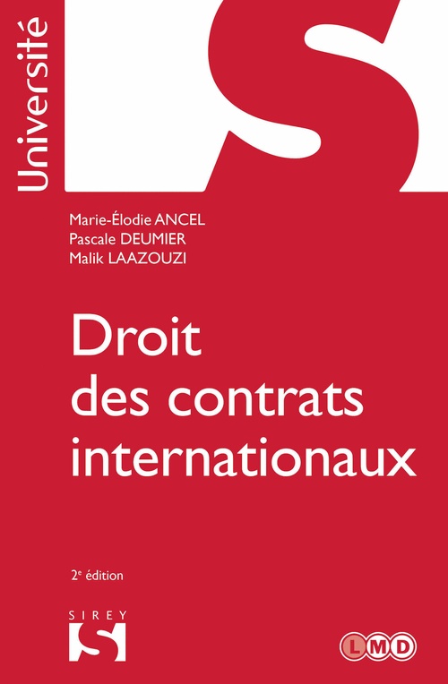 ebook cover of Droit des contrats internationaux. 2e éd., by Marie-Élodie Ancel, Pascale Deumier, Malik Laazouzi