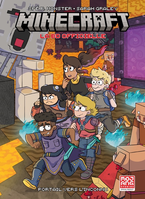 Couverture ebook de Minecraft : La BD officielle T03, de Sfé R. Monster