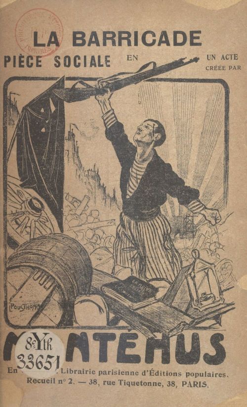 Couverture ebook de La barricade, de Gaston Montehus