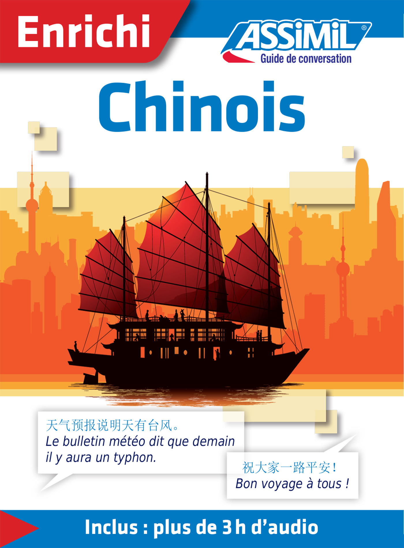 Couverture ebook de Chinois - Guide de conversation, de Hélène Arthus