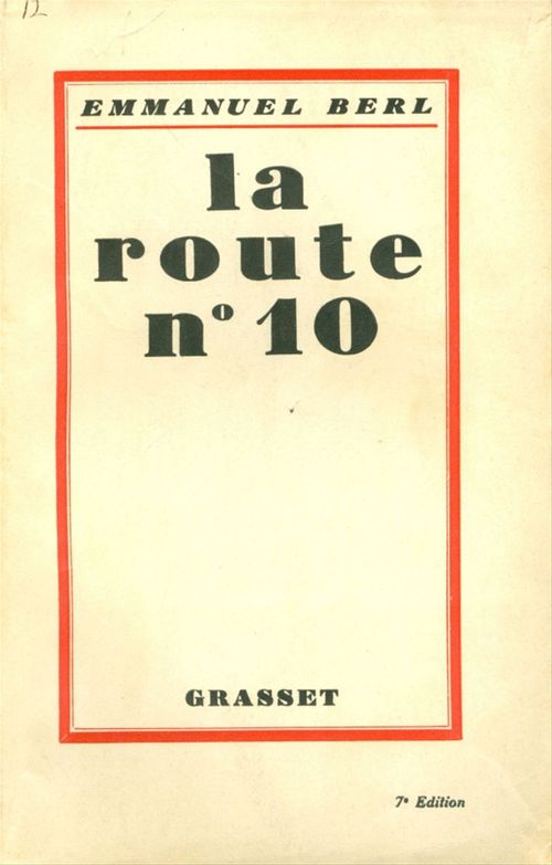ebook cover of La route n°10, by Emmanuel Berl