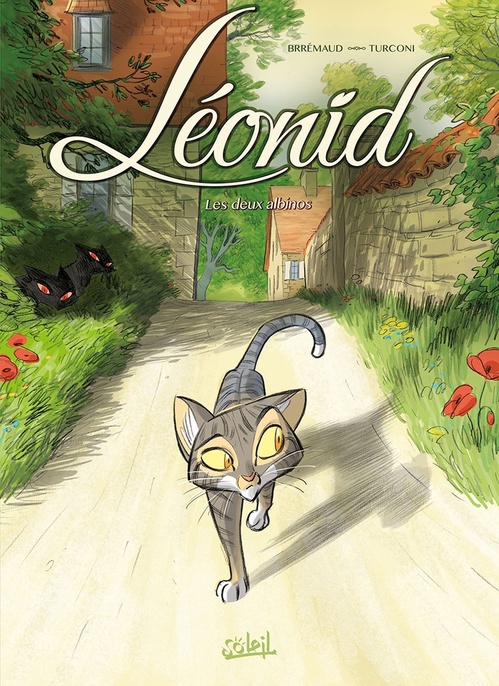 Couverture ebook de Léonid, les Aventures d'un chat T01 - Les Deux Albinos, de Frédéric Brrémaud