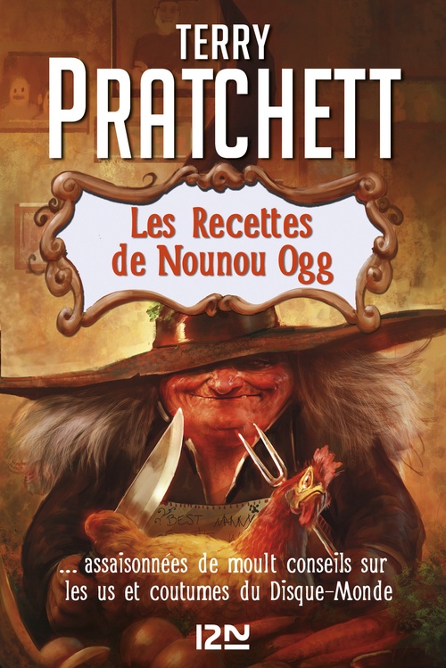 ebook cover of Les Recettes de Nounou Ogg, by Terry Pratchett, Stephen Briggs, Tina Hannan