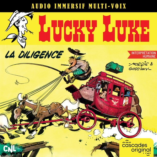 audiobook cover of Lucky Luke - La Diligence (Multi-Voix), by Morris, René Goscinny