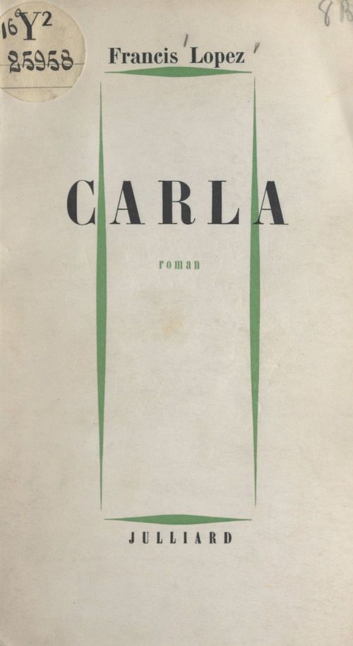 Couverture ebook de Carla, de Francis Lopez