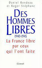 Couverture ebook de Des hommes libres, de Daniel Rondeau, Roger Stéphane