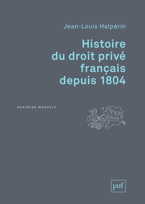Couverture ebook de Histoire du droit privé français depuis 1804, de Jean-Louis Halpérin