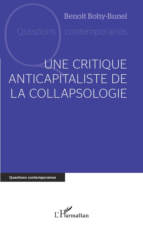 ebook cover of Une critique anticapitaliste de la collapsologie, by Benoît Bohy-Bunel