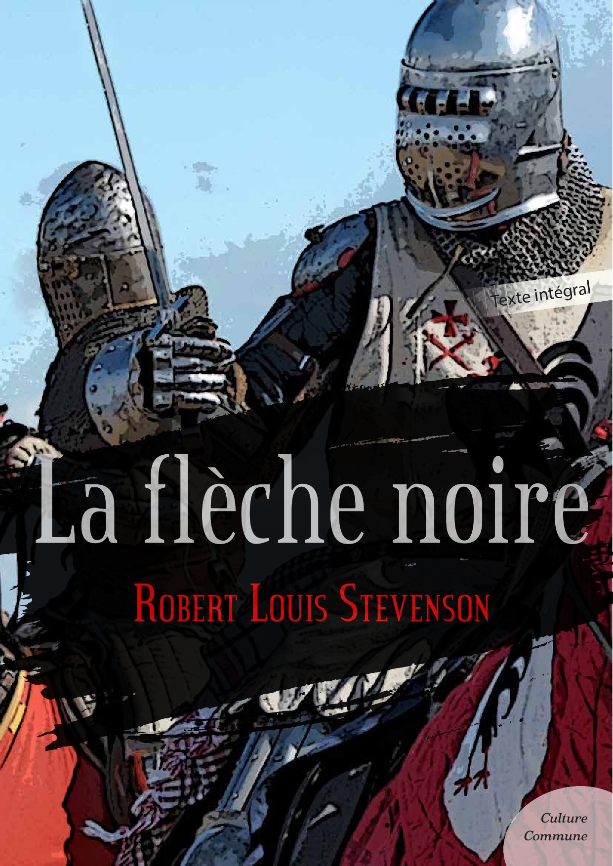 ebook cover of La flèche noire, by Robert Louis Stevenson