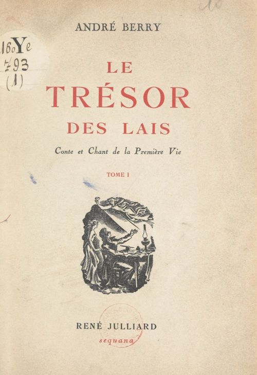 ebook cover of Le trésor des lais. Conte et chant de la première vie (1), by Andre Berry