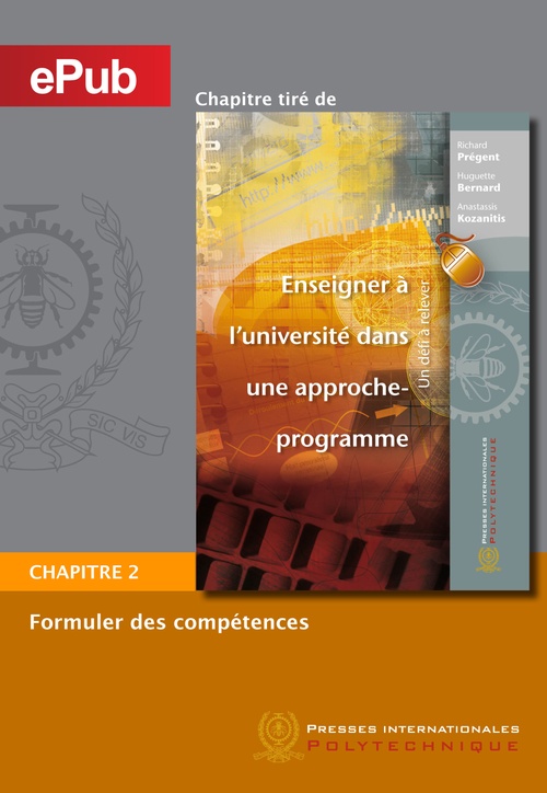 Couverture ebook de Formuler des compétences (Chapitre), de Huguette Bernard, Anastassis Kozanitis, Richard Prégent
