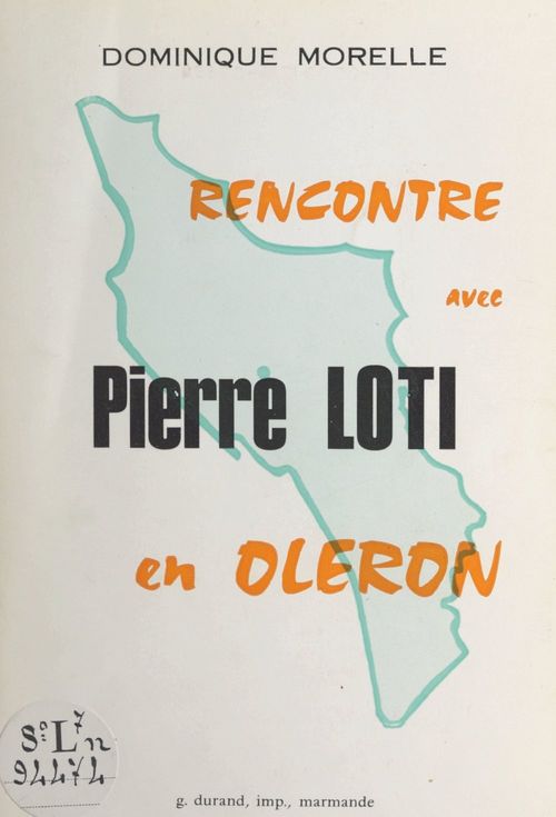 Couverture ebook de Rencontre avec Pierre Loti en Oléron, de Dominique Morelle