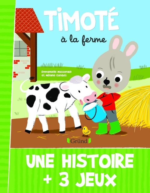 ebook cover of Timoté à la ferme, by Emmanuelle Massonaud, Mélanie Combes