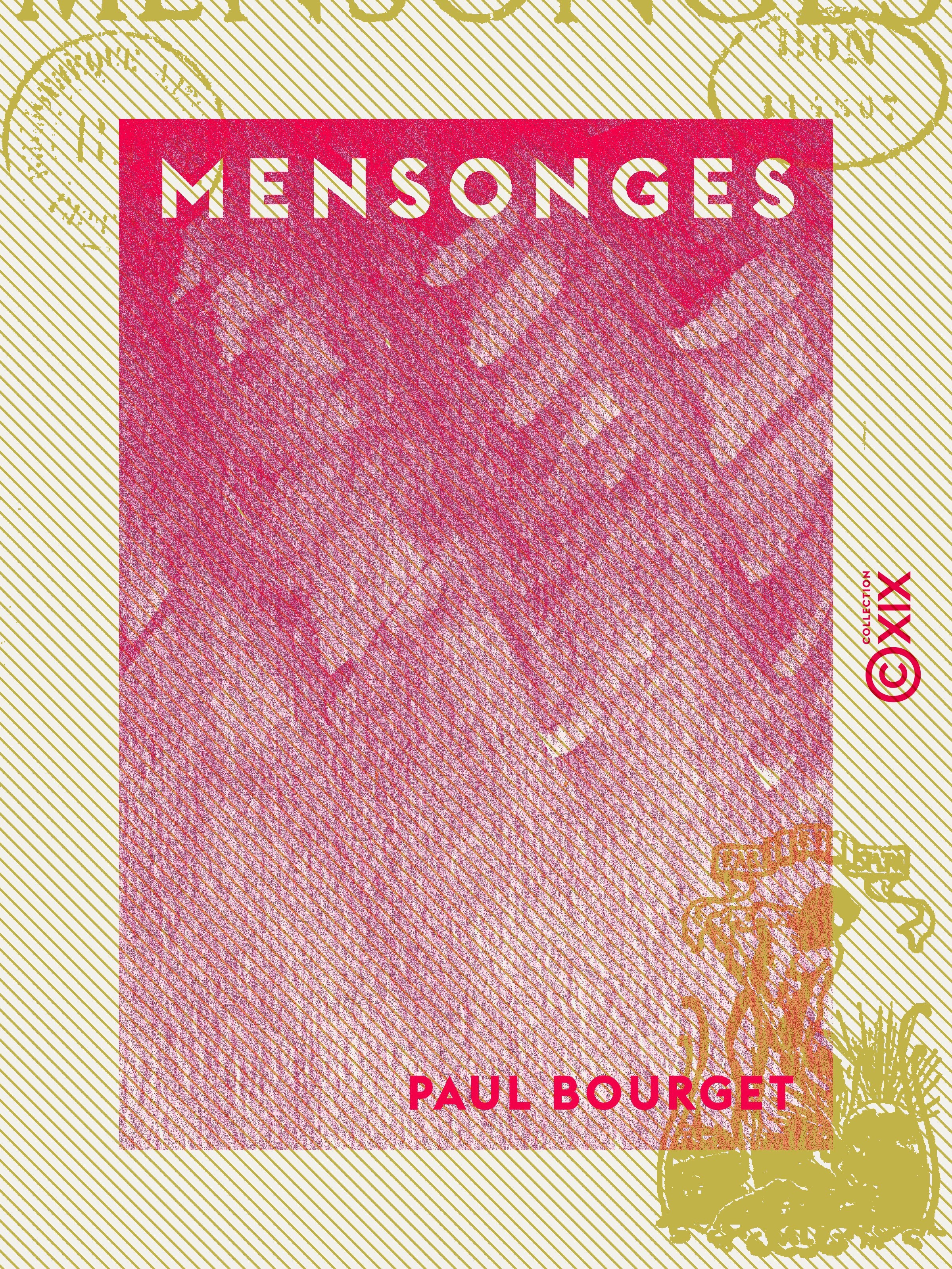 ebook cover of Mensonges, by Paul Bourget