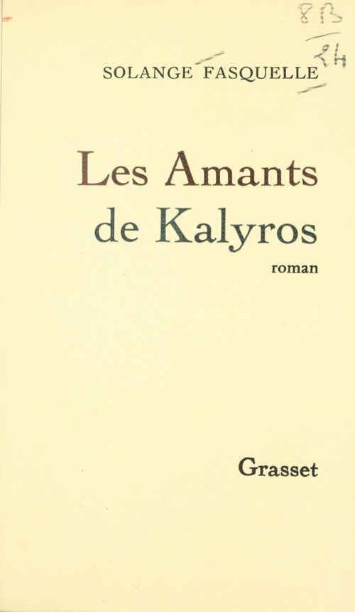ebook cover of Les amants de Kalyros, by Solange Fasquelle