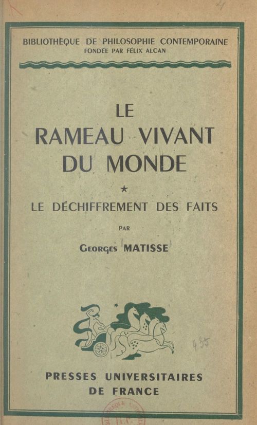 ebook cover of Le rameau vivant du monde (1), by Georges Matisse