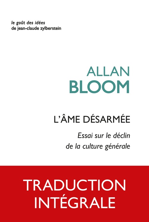 Couverture ebook de L´âme désarmée, de Allan Bloom