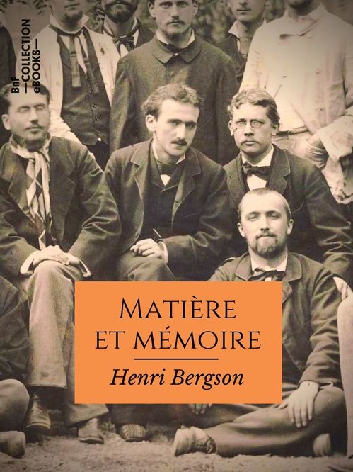 ebook cover of Matière et mémoire, by Henri Bergson