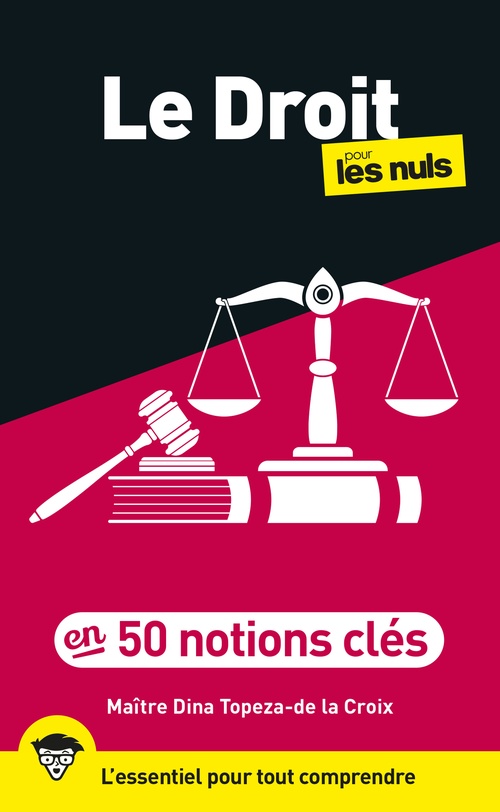 Couverture ebook de Le Droit pour les Nuls en 50 notions clés, 3e éd, de Dina Topeza-de la Croix