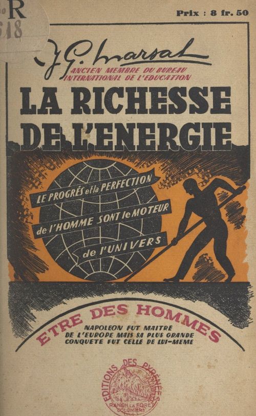 Couverture ebook de La richesse de l'énergie, de J.-G. Marsal