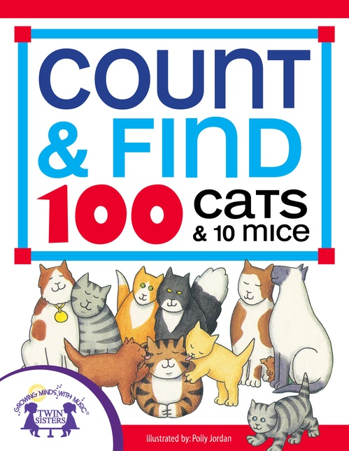 Couverture ebook de Count & Find 100 Cats and 10 Mice, de Susan McClanahan